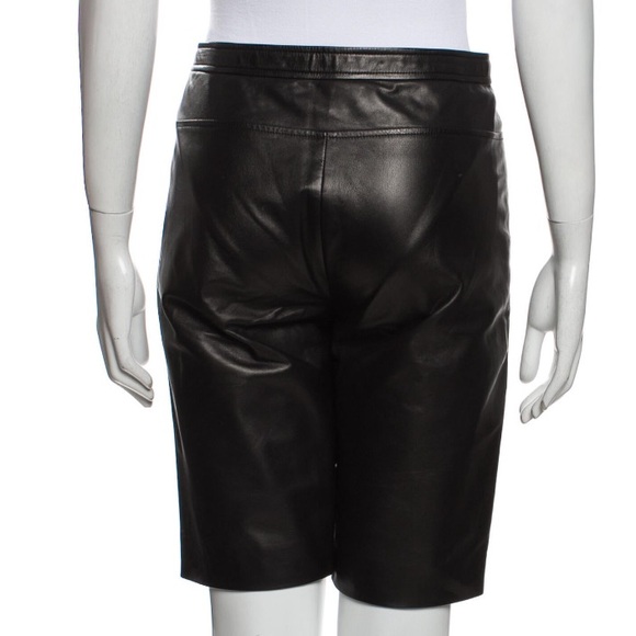 EUC size 6 Chanel leather shorts - Picture 3 of 4
